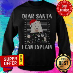 Funny Dear Santa I Can Explain Light Christmas Sweatshirt