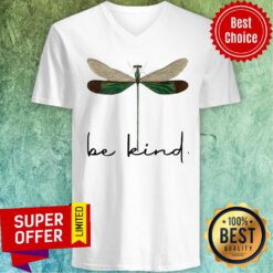 Funny Dragonfly Be Kind V-neck
