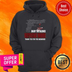 Funny Enjoy The Silence Depeche Mode Thank You For The Memories Hoodie