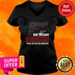 Funny Enjoy The Silence Depeche Mode Thank You For The Memories V-neck