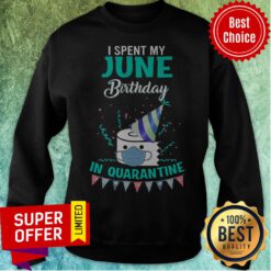 Funny I Spent My June Birthday In Quarantine Sweatshirt