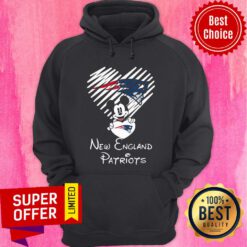 Funny Mickey Mouse Love New England Patriots Hoodie