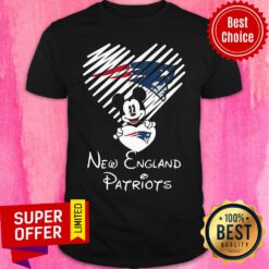 Funny Mickey Mouse Love New England Patriots Shirt