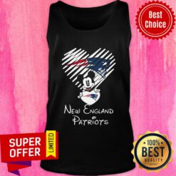 Funny Mickey Mouse Love New England Patriots Tank Top