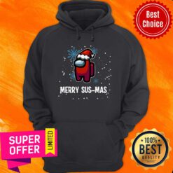 Funny Santa Imposter Merry Sus-Mas Among Us Christmas Hoodie