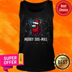 Funny Santa Imposter Merry Sus-Mas Among Us Christmas Tank Top