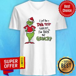 I Just Took A Dna Test Turns Out I'M 100 That Santa Grinch Christmas V-neck