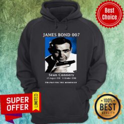 James Bond 007 Sean Connery Thank For The Memories Hoodie