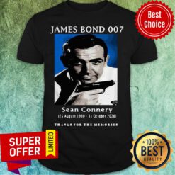 James Bond 007 Sean Connery Thank For The Memories Shirt