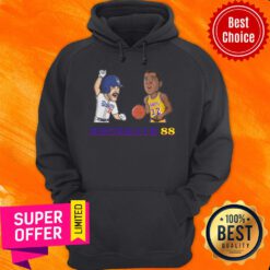 Los Angeles Dodgers RECREATE 88 Lakers Dodgers 2020 Nba Mlb Championship Hoodie