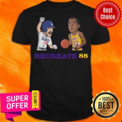 Los Angeles Dodgers RECREATE 88 Lakers Dodgers 2020 Nba Mlb Championship Shirt