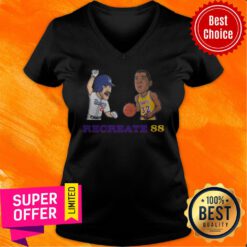 Los Angeles Dodgers RECREATE 88 Lakers Dodgers 2020 Nba Mlb Championship V-neck