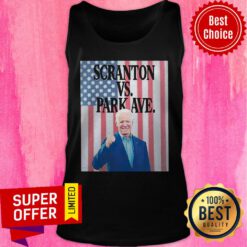 Nice Joe Biden Scranton Vs Park Ave American Flag Tank Top