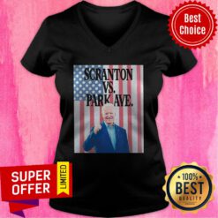 Nice Joe Biden Scranton Vs Park Ave American Flag V-neck