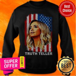 Nice Kayleigh McEnany Truth Teller American Flag Sweatshirt