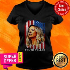 Nice Kayleigh McEnany Truth Teller American Flag V-neck