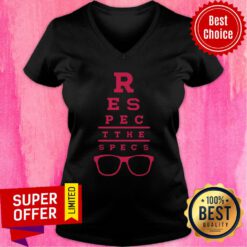 Nice Rodrigo Blankenship Merch Respect The Specs Eye Exam V-neck