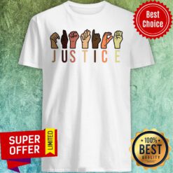 Official Hands Sign Language Justice Reusable Shirt