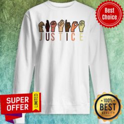 Official Hands Sign Language Justice Reusable Sweatshirt