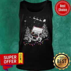 Official Winged Sprint Cars With Tree Christmas Lights Tank Top