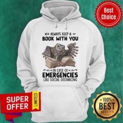 Owl Always Keep A Book With You In Case Of Emergencies Like Social Distancing Hoodie