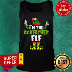 Premium I'm The Godfather Elf Quarantine Matching Christmas Tank top