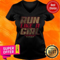 Official Lynn Williams Run Like A Girl V-neck