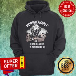 Premium Nonbreakable Lung Cancer Awareness Stars Hoodie