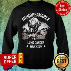 Premium Nonbreakable Lung Cancer Awareness Stars Sweatshirt