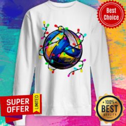 Premium Volleyball Lights Christmas Sweatshirt