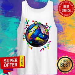 Premium Volleyball Lights Christmas Tank Top