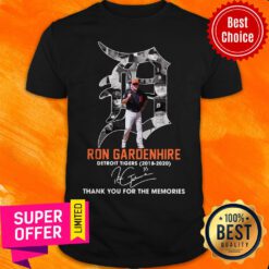 Ron Gardenhire Detroit Tigers 2018-2020 Thank You For The Memories Signature Shirt