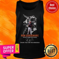 Ron Gardenhire Detroit Tigers 2018-2020 Thank You For The Memories Signature Tank Top