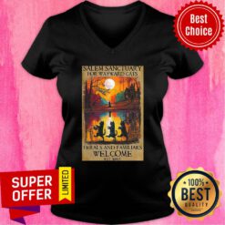 Salem Sanctuary For Wayward Cats Ferals And Familiars Welcome Est 1692 V-neck