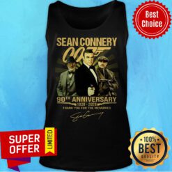 Sean Connery 007 90th Anniversary 1930 2020 Thank You For The Memories Signature Theft The Act Of Stealing The Tank Top
