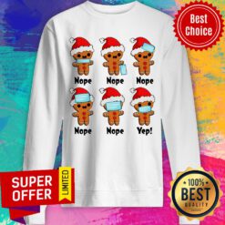 Top Gingerbread Man Face Mask Christmas Cover Your Nose 2020 Sweatshirt