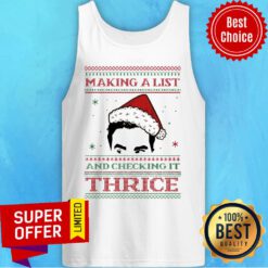 Top Making A List And Checking It Twice Ugly Christmas Tank Top