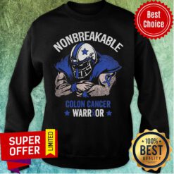 Top Nonbreakable Colon Cancer Awareness Stars Sweatshirt