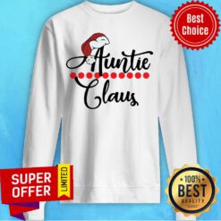 Top Santa Auntie Claus Christmas Sweatshirt