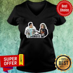 Top You Just Fold It In Crew Neck Schitt’s Creek David Rose Moira Rose V-neck