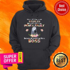 African Grey If I'm Spoiled It's My Mom's Fauly Because She Treats Me Like A Boss Hoodie