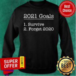 Awesome 2021 Goals Survive Forget 2020 Sweatshirt