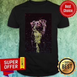 Awesome Border Collie Color Paint Vertical Poster Shirt