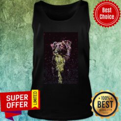 Awesome Border Collie Color Paint Vertical Poster Tank Top