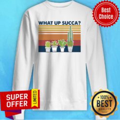 Awesome Gardening What Up Succa Vintage Retro Sweatshirt