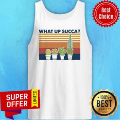 Awesome Gardening What Up Succa Vintage Retro TAnk Top