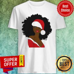 Awesome Merry Christmas Santa Black Girl Shirt