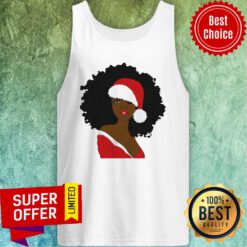 Awesome Merry Christmas Santa Black Girl Tank Top
