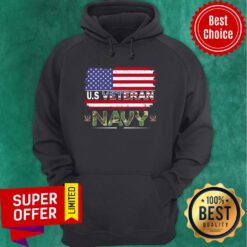 Awesome Navy Us Veteran American Flag Hoodie