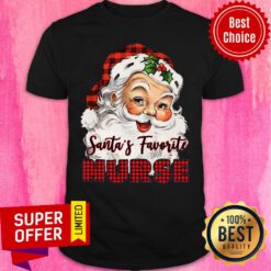 Awesome Santa's Claus Favorite Nurse Christmas Shirt